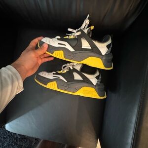 Versace Sneakers - Black, White, Yellow